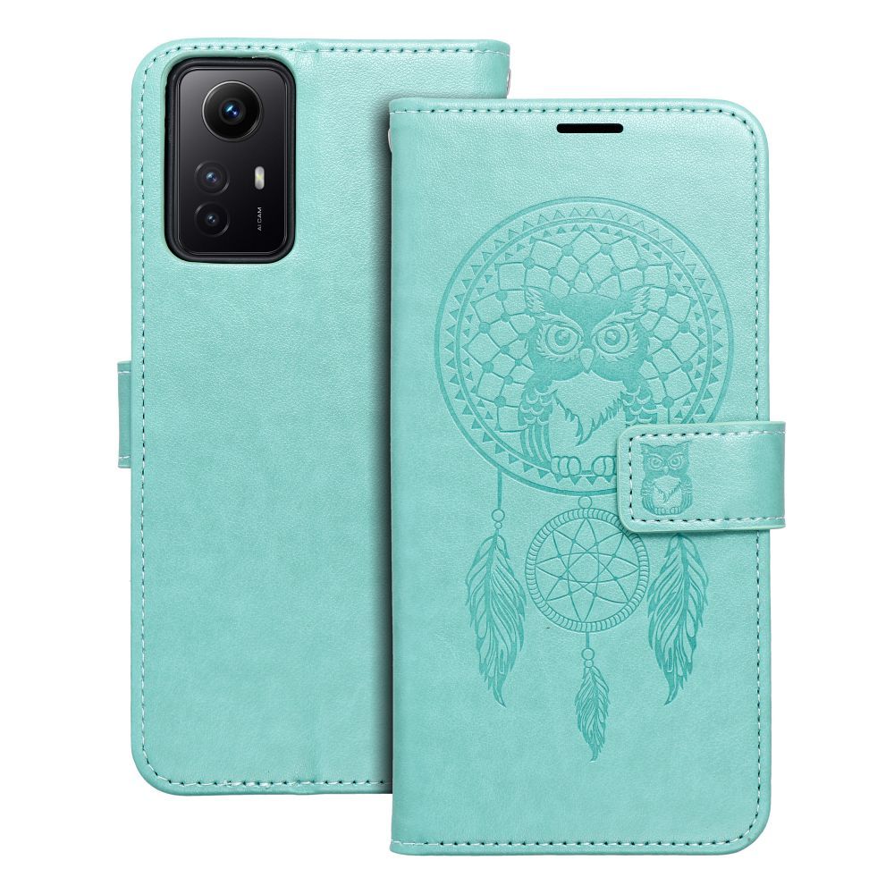 Калъф тип книга MEZZO за XIAOMI Redmi Note 12S dreamcatcher зелен