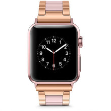 Заредете изображение във визуализатора на галерията – Tech-Protect Modern Bracelet for Apple Watch 4 / 5 / 6 / 7 / 8 / 9 / SE / Ultra 1 / 2 (42/44/45/49 mm) - Rose Gold
