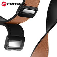 Заредете изображение във визуализатора на галерията – FORCELL F-DESIGN FS20 magnetic eco leather strap for SAMSUNG Watch 20 mm brown
