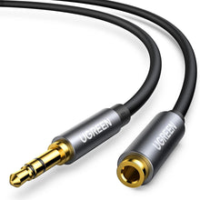 Заредете изображение във визуализатора на галерията – Ugreen AV118 10538 cable 3.5 mm mini jack (male) / 3.5 mm mini jack (female) 5m - silver

