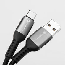 Заредете изображение във визуализатора на галерията – FORCELL F-ENERGY C256 cable USB A to Type C QC4.0 3A 66W Cafule 0,25 m black
