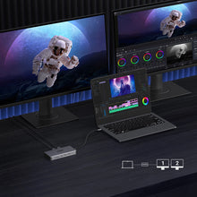 Заредете изображение във визуализатора на галерията – HUB Ugreen CM681 15978 13in1 USB-C - 2x USB-A 3.2 / 2x USB-A 3.0 / USB-C 3.2 / 2x HDMI / DisplayPort / RJ45 / SD and TF / AUX / USB-C PD
