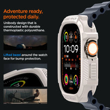 Заредете изображение във визуализатора на галерията – Spigen Rugged Armor case for Apple Watch Ultra 1 / 2 (49 mm) - beige
