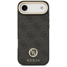 Заредете изображение във визуализатора на галерията – GUESS case for IPHONE 17 Air compatible with MagSafe GUHMP17MP4GRMDEK (PU W/ 4G Strass Logo) black
