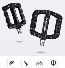 Заредете изображение във визуализатора на галерията – Rockbros 2017-12CBK Nylon Bicycle Pedal Set - Black
