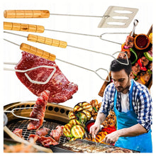 Заредете изображение във визуализатора на галерията – Grill set 3in1 Tongs Spatula Skewer RC-K-942
