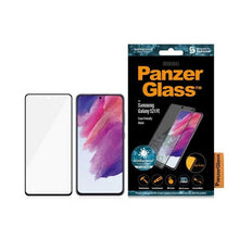 Заредете изображение във визуализатора на галерията – PanzerGlass E2E Microfracture antibacterial glass for Samsung Galaxy S21 FE - with black frame
