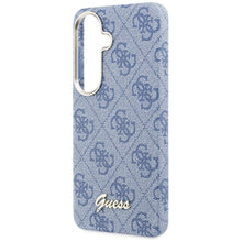 Заредете изображение във визуализатора на галерията – GUESS case for SAMSUNG S26 GUHMS26S5P4FWMSB (4G Script MagSafe) blue

