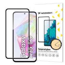 Заредете изображение във визуализатора на галерията – Wozinsky Full Glue Tempered Glass for Samsung Galaxy A35 with black frame
