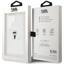 Заредете изображение във визуализатора на галерията – Original Pouch KARL LAGERFELD  hardcase IML Ikonik MagSafe KLHMS24LHFCKNOT for Samsung Galaxy S24 Ultra transparent
