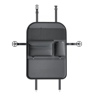 Car organizer for front seats with compartments D03 black
