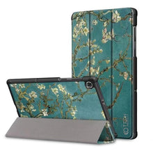 Заредете изображение във визуализатора на галерията – Tech-Protect SmartCase case for Samsung Galaxy Tab A8 10.5 X200 / X205 - blue with sakura flowers
