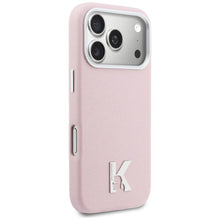 Заредете изображение във визуализатора на галерията – KARL LAGERFELD case for IPHONE 17 Pro Max compatible with MagSafe KLHMP17X5PGFKHGP (PU FW W/ KHead Logo) pink

