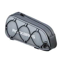 Заредете изображение във визуализатора на галерията – Rockbros 3012010901 bicycle bag for frame 0.9 l - silver
