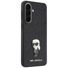 Заредете изображение във визуализатора на галерията – KARL LAGERFLED case for SAMSUNG A37 KLHCSA37GKNPSK (Fixed Glitter Ikonik Logo Metal Pin) black
