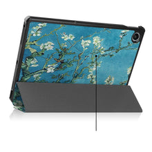 Заредете изображение във визуализатора на галерията – Tech-Protect SmartCase case for Lenovo Tab M10 Plus (3rd gen.) 10.6" TB-125 / TB-128 - blue with sakura flowers
