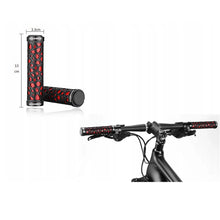 Заредете изображение във визуализатора на галерията – Rockbros 2017-14ARD bicycle grips - black and red
