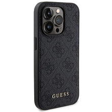 Заредете изображение във визуализатора на галерията – Guess 4G Metal Logo Case Set for iPhone 14 Pro Max + 5000mAh MagSafe Powerbank - Black
