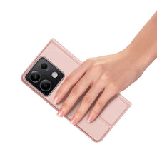 Заредете изображение във визуализатора на галерията – Dux Ducis Skin Pro case with flap and card slot for Xiaomi Redmi Note 13 5G - pink
