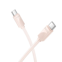 Заредете изображение във визуализатора на галерията – HOCO cable Type C to Type C 3A 60W X114 1 m pink
