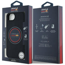 Заредете изображение във визуализатора на галерията – RED BULL case for IPHONE 16e (SE 4 2025) compatible with MagSafe RBHMPSE424PUMEVR (Meshed PU Logo and Red Ring) navy
