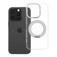 Заредете изображение във визуализатора на галерията – Case for iPhone 16 PRO Frame Circle Stand compatible with MagSafe transparent
