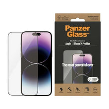 Заредете изображение във визуализатора на галерията – PanzerGlass Ultra-Wide Fit antibacterial tempered glass for iPhone 14 Pro Max

