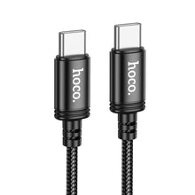 Заредете изображение във визуализатора на галерията – Cable USB C to USB C Hoco 3A 60W 2 m X89 black
