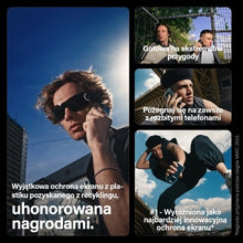 Заредете изображение във визуализатора на галерията – PanzerGlass Matrix Ultra-Wide-Fit hybrid glass for iPhone 15 Pro with positioner
