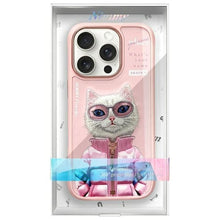 Заредете изображение във визуализатора на галерията – NIMMY case COOL&amp;CUTE 2.0 Cat for IPHONE 16 Pro pink
