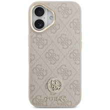Заредете изображение във визуализатора на галерията – GUESS case for IPHONE 17 compatible with MagSafe GUHMP17SP4GRMDEP (PU W/ 4G Strass Logo) pink

