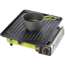 Заредете изображение във визуализатора на галерията – Grill grate for a gas camping stove with a CAST IRON burner function
