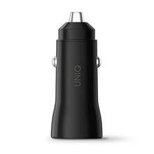 Заредете изображение във визуализатора на галерията – Uniq Magneo car holder with inductive charger for cockpit/window - gray

