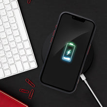 Заредете изображение във визуализатора на галерията – COLOR EDGE MAG COVER case compatible with MagSafe for IPHONE 13 Pro black red
