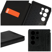 Заредете изображение във визуализатора на галерията – Razor Leather Book Case for Samsung Galaxy A15 4G/5G black
