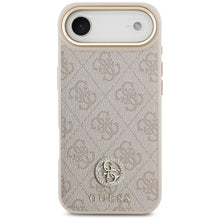 Заредете изображение във визуализатора на галерията – GUESS case for IPHONE 17 Air compatible with MagSafe GUHMP17MP4GRMDEP (PU W/ 4G Strass Logo) pink
