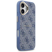 Заредете изображение във визуализатора на галерията – GUESS case for IPHONE 17 compatible with MagSafe GUHMP17SP4MSEGCB (PU 4G W/ Classic) blue
