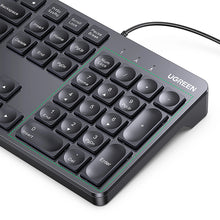 Заредете изображение във визуализатора на галерията – Ugreen KU004 90875 keyboard wired 1.5 m for Windows / MacOS - black
