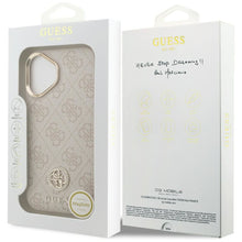 Заредете изображение във визуализатора на галерията – GUESS case for IPHONE 17 compatible with MagSafe GUHMP17SP4GRMDEP (PU W/ 4G Strass Logo) pink

