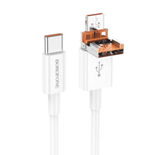 Заредете изображение във визуализатора на галерията – Borofone Cable BX102 Winner - USB + Type C to Type C - PD 60W 1 metre white
