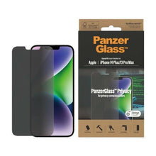 Заредете изображение във визуализатора на галерията – PanzerGlass Classic Fit Privacy Antibacterial Glass for iPhone 14 Plus/13 Pro Max
