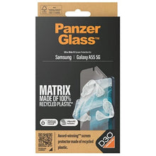 Заредете изображение във визуализатора на галерията – PanzerGlass Matrix Ultra-Wide Fit foil with positioner for Samsung Galaxy A55 5G
