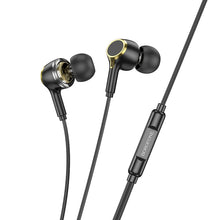Заредете изображение във визуализатора на галерията – Borofone Earphones BM90 Miller with microphone Typ C black
