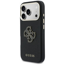 Заредете изображение във визуализатора на галерията – GUESS case for IPHONE 17 Pro Max GUHCP17X5PS4RGGK (PU FW Resin Logo) black

