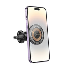 Заредете изображение във визуализатора на галерията – Borofone Car holder BH211 Riley magnetic with induction charging to air vent black
