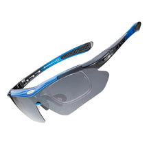 Заредете изображение във визуализатора на галерията – Rockbros 10134PL polarizing cycling glasses - blue
