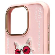 Заредете изображение във визуализатора на галерията – NIMMY case GLASSES COOL CAT for IPHONE 16 Pro Max pink
