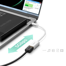 Заредете изображение във визуализатора на галерията – Ugreen US154 30702 USB-A 3.0 (female) / USB-C 3.0 (male) OTG adapter - white

