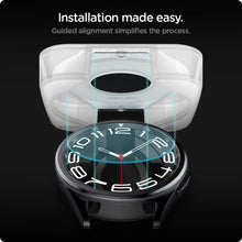 Заредете изображение във визуализатора на галерията – Spigen Glas.tR EZ Fit tempered glass for Samsung Galaxy Watch 6 Classic (43 mm) - 2 pcs.
