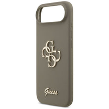 Заредете изображение във визуализатора на галерията – GUESS case for IPHONE 17 Air GUHCP17MSC4GSMW (Silicone W/ Big 4G Script) brown
